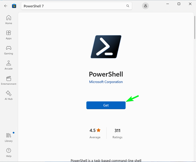Download PowerShell 7