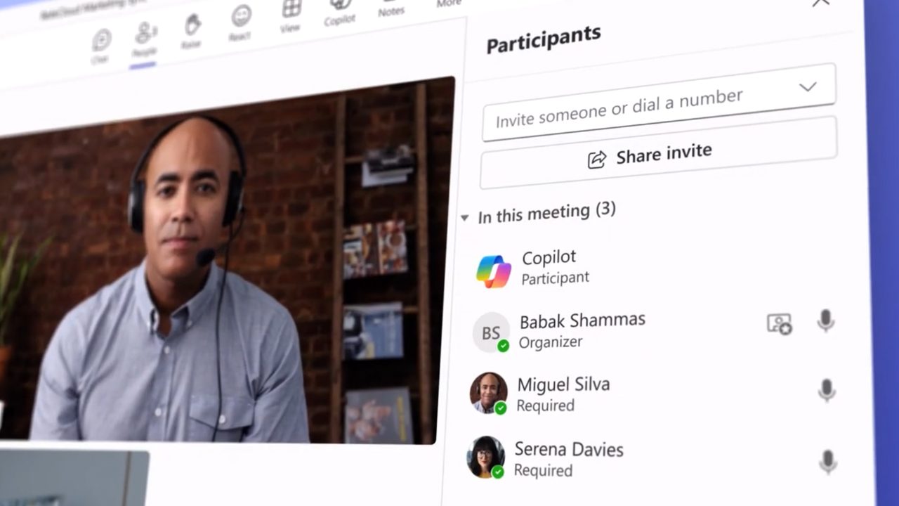 Microsoft Team Copilot participating in a meeting