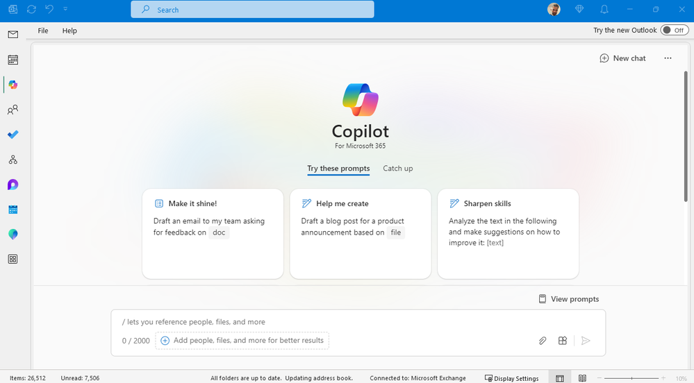 Microsoft Outlook Gets Support for Copilot with Graph-Grounded Chat