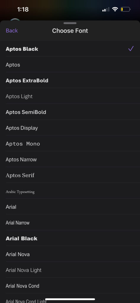 outlook fonts 2