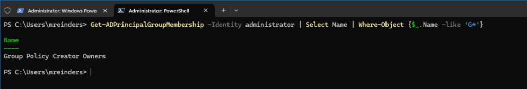 Filtering what groups are returned using 'Where-Object'