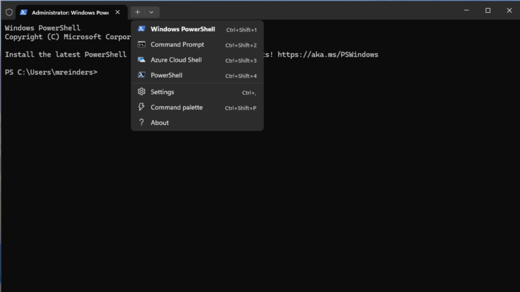 After installing PowerShell 7, there is a new instance detected by Windows Terminal