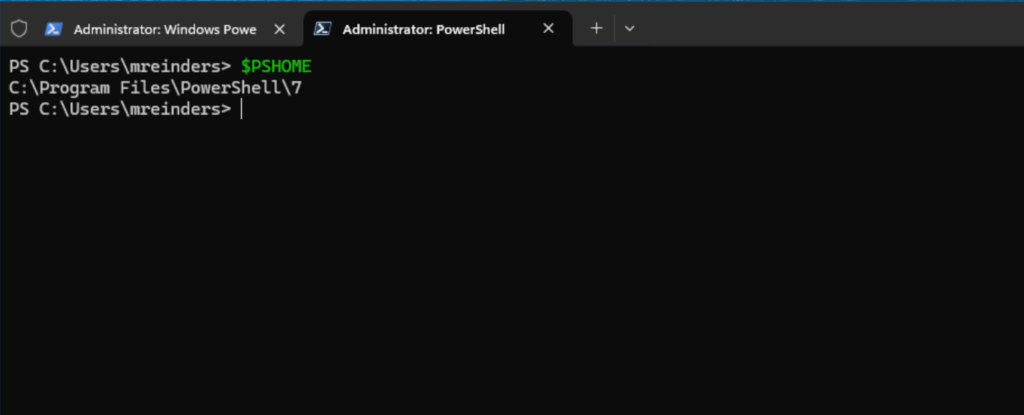 Using '$PSHOME' to determine the method of PowerShell installation