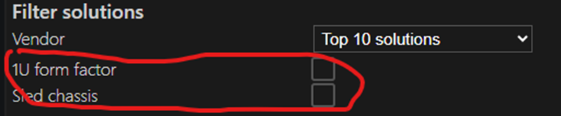 Choose between different server form factors