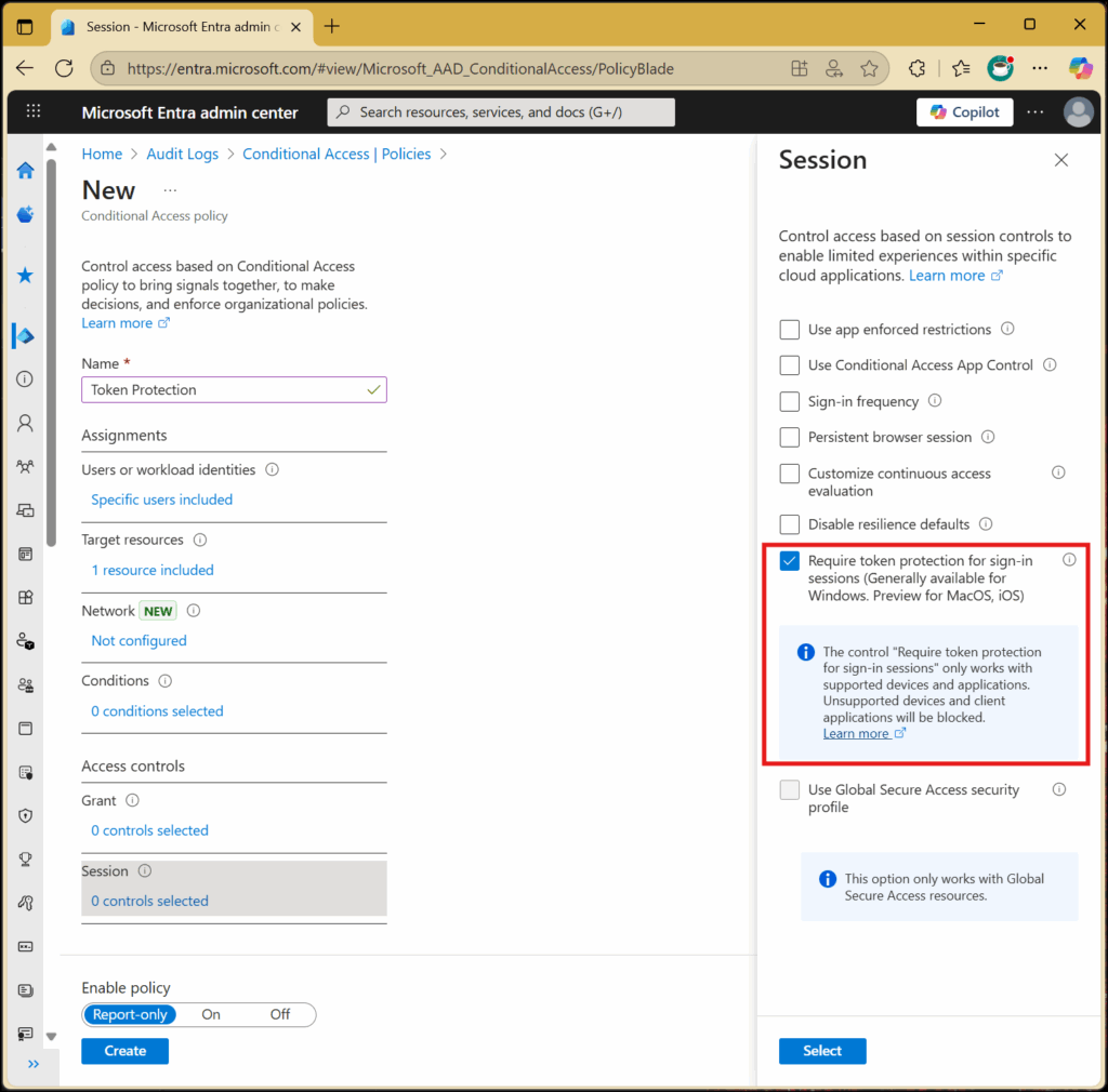 Microsoft Entra Conditional Access Gets Token Protection to Block Token Theft Attacks