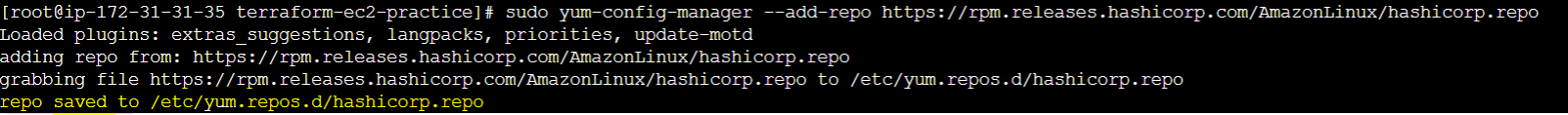 Add Terraform’s repository