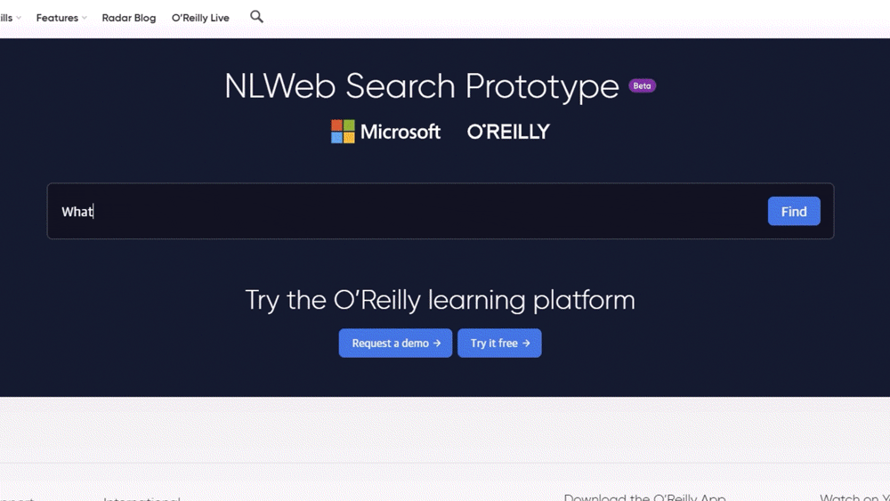 Microsoft's NLWeb standard in action