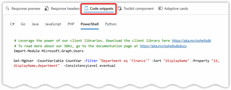 Microsoft Graph Explorer PowerShell: Simplifying API Calls