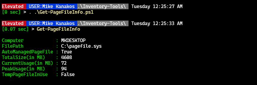 Run a PowerShell script
