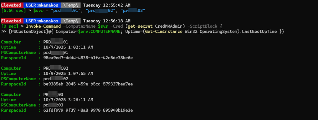 05 Using Invoke Command to query multiple computers