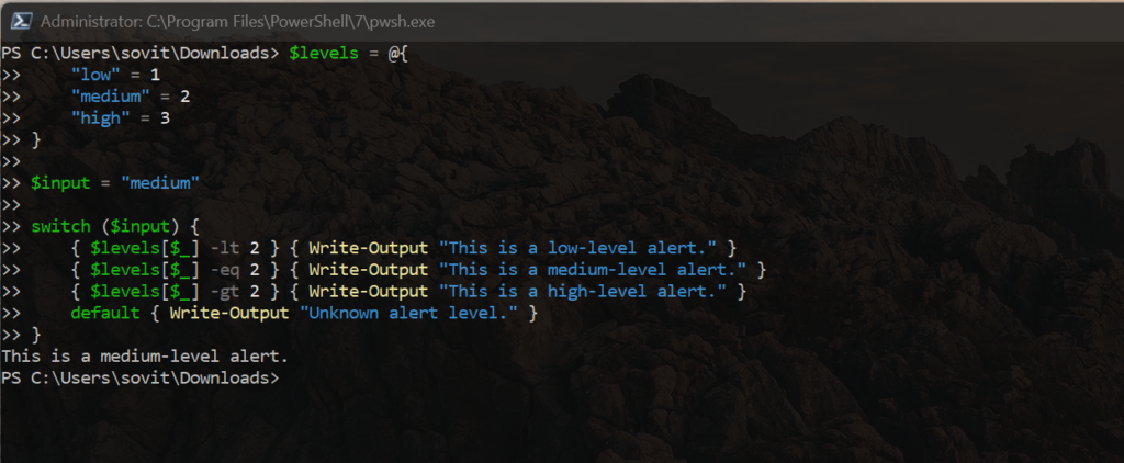 Using hashtables in PowerShell