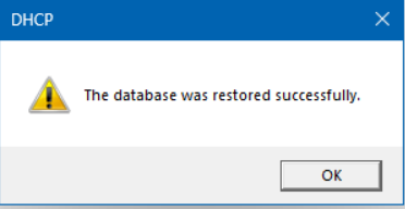 Voila! The config is restored