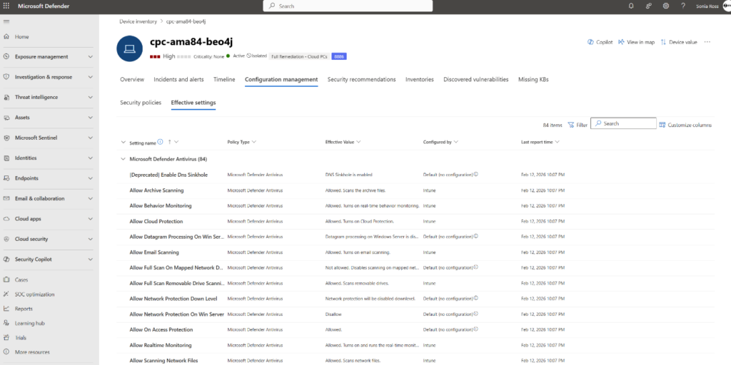 Microsoft Defender for Endpoint Adds Effective Settings to Identify Policy Conflicts