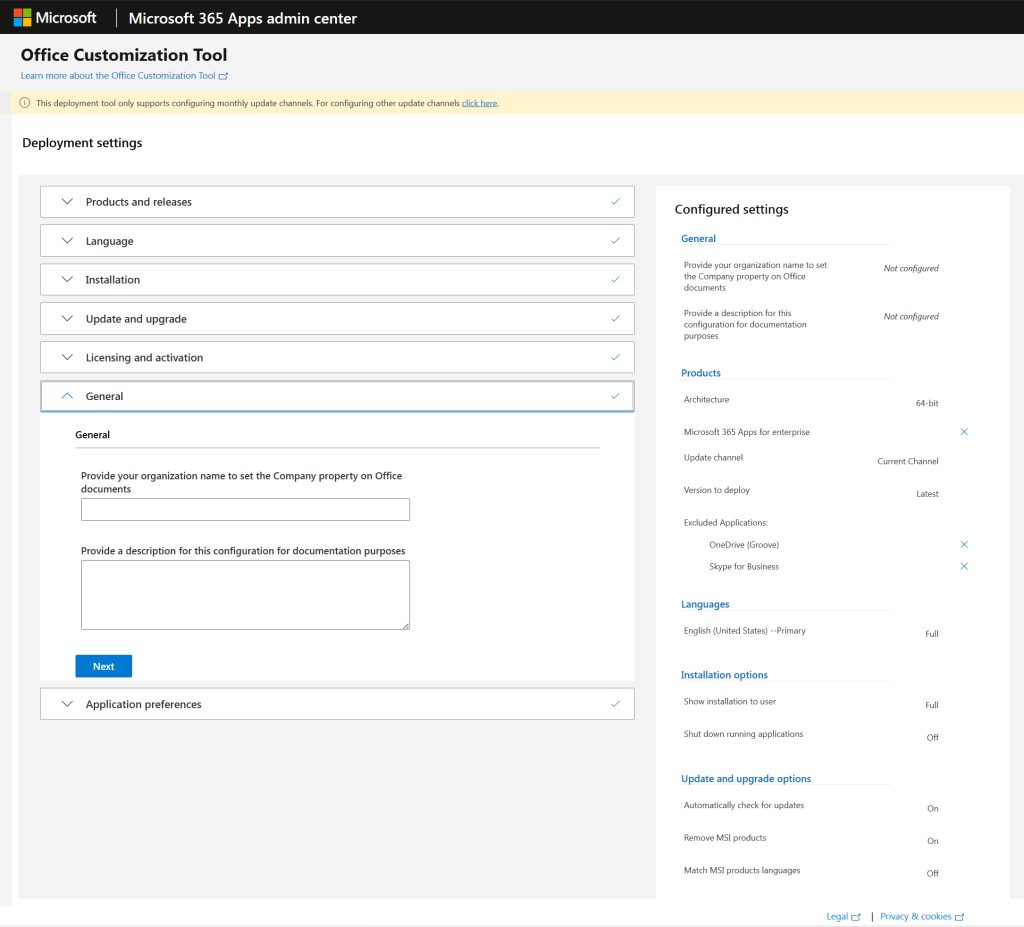 You can specify your organization’s name