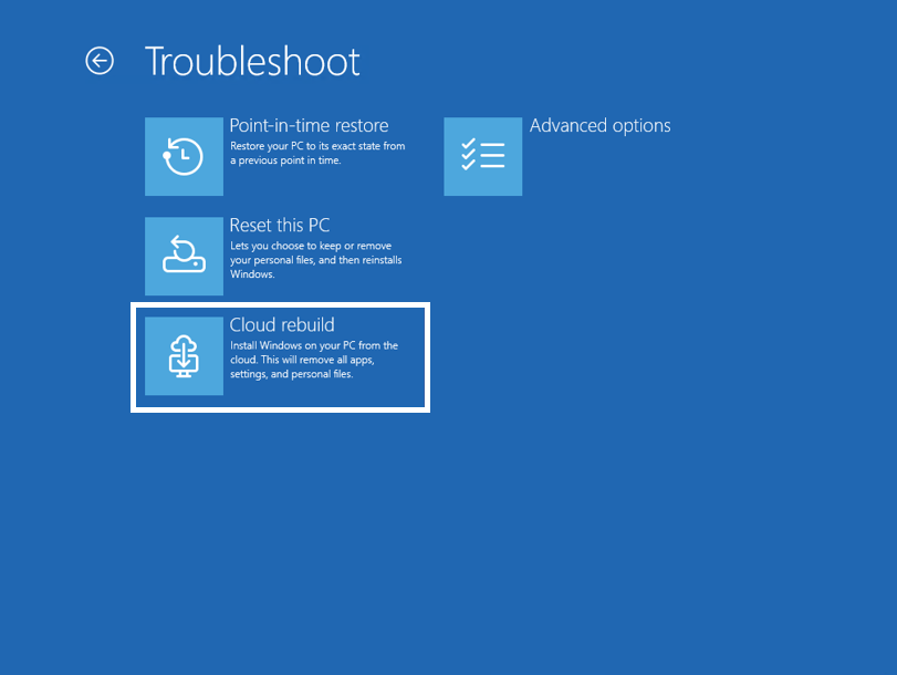 Microsoft Tests Cloud Rebuild for Windows 11 Recovery from Boot Failures