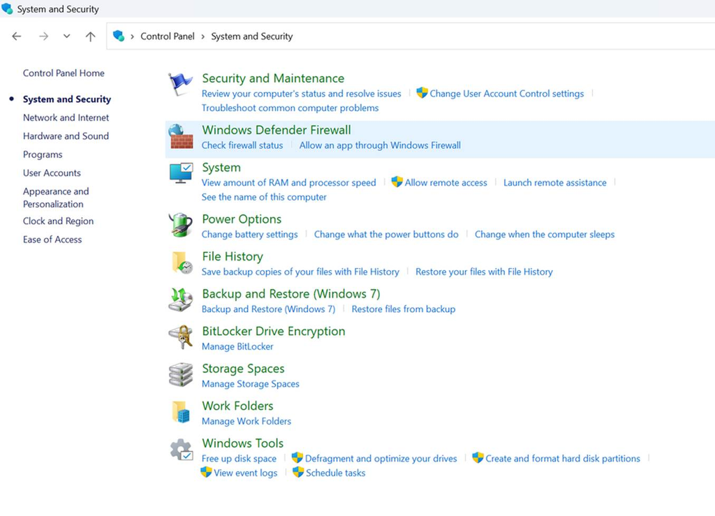 Click BitLocker Drive Encryption