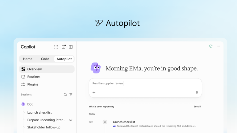 Microsoft Copilot App Gets Home, Code, and Autopilot Features to Expand Automation