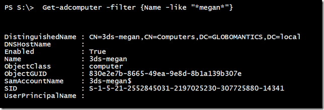 Finding a matching computer account (Image Credit: Jeff Hicks)