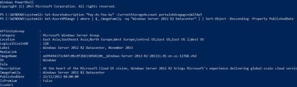 Set the Azure subscription in PowerShell